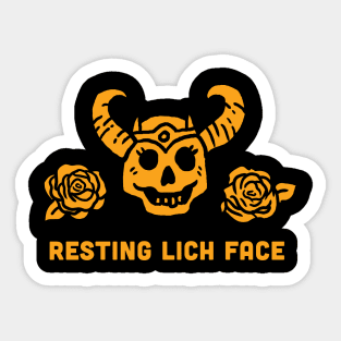 Resting Lich Face Sticker